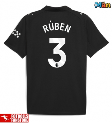 Manchester City Ruben Dias #3 Bortatröja 2025-26 Kortärmad
